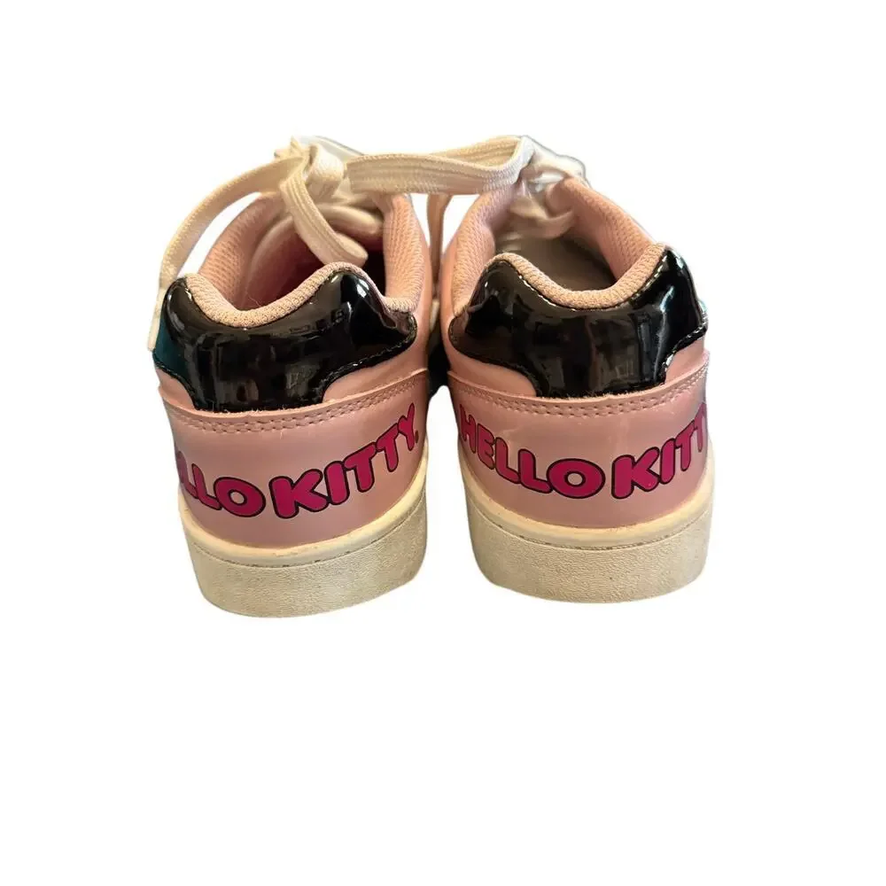 Hello Kitty Pink Sneaker Low Tops Size 8 Kawaii Y2K